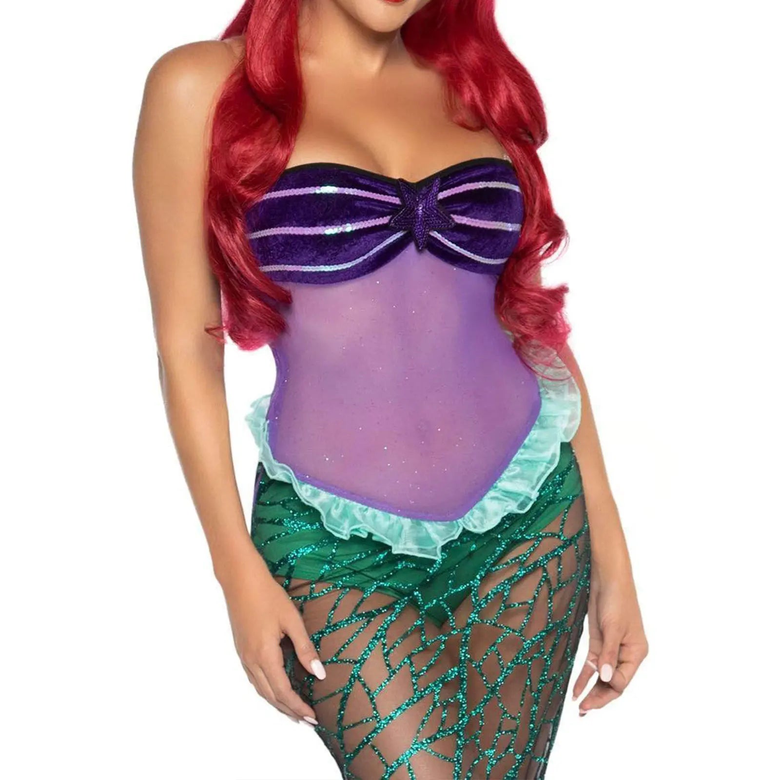 Hirigin Anime Sensual Mermaid Ariel Princess Costume – Adult Women’s Halloween Mermaid Dress - Premium Cosplay Costumes from Lizard Vigilante - Just $44.88! Shop now at Lizard Vigilante