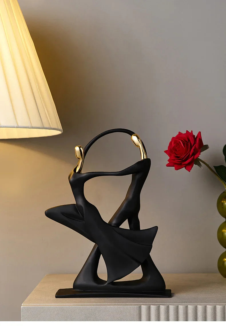 Abstract Sculpture Human Figurines Modern Home Decoration Resin Character Statue Living Room Office Bookshelf Decor Accessories