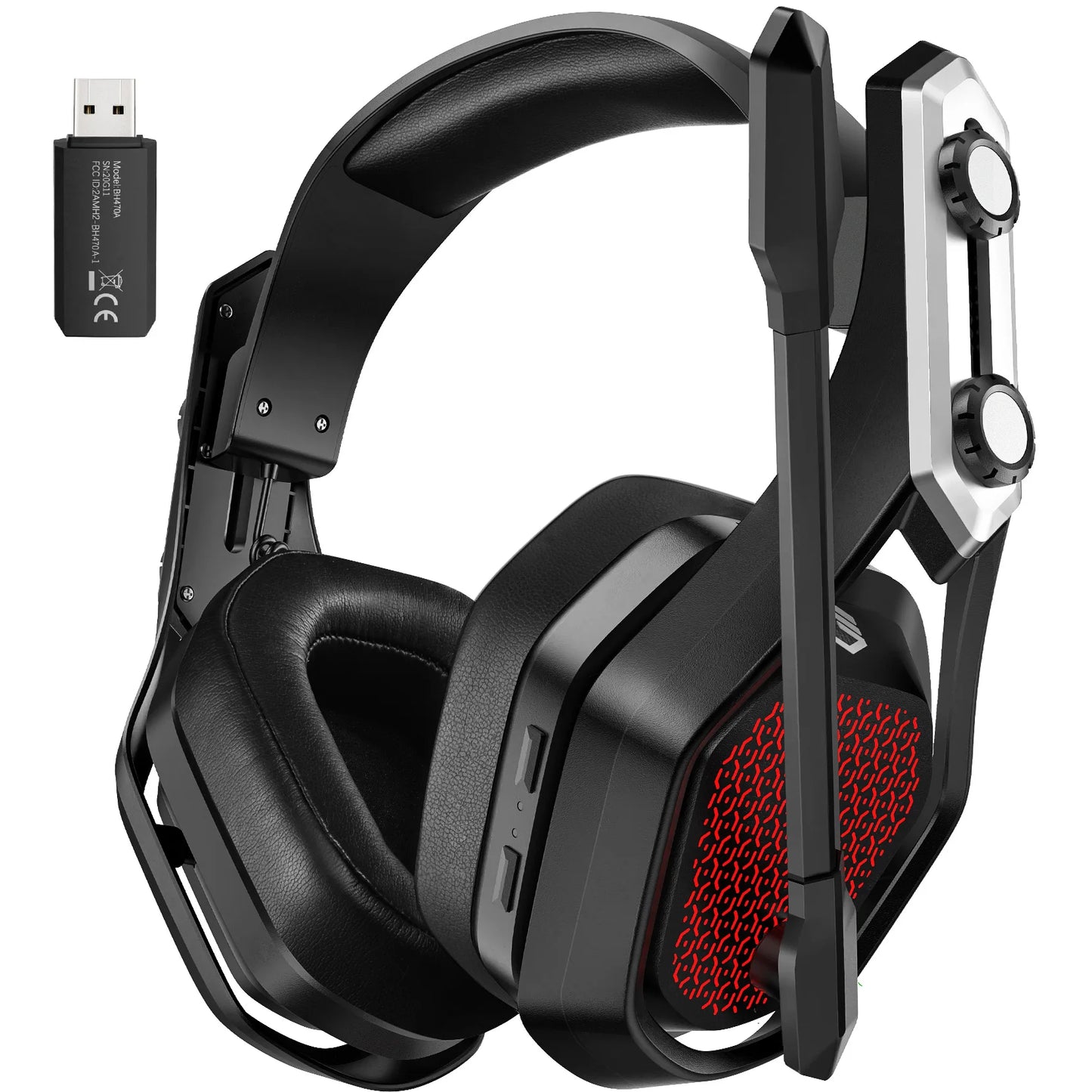 Mpow Iron Pro Wireless Gaming Headset - USB/3.5mm, Noise-Canceling Mic, 3D Surround Sound, 20-Hour Playback for PS5, PS4, PC Gamers - Premium gaming headset from Lizard Vigilante - Just $64.99! Shop now at Lizard Vigilante