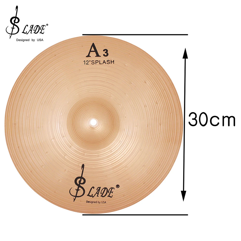 SLADE A3 Phosphor Bronze Cymbals – High-Quality Drum Kit Accessories for Jazz, Percussion &amp; Drum Kit | Available in 8/10/12/14/16 Inches - Premium cymbals from Lizard Vigilante - Just $36.99! Shop now at Lizard Vigilante