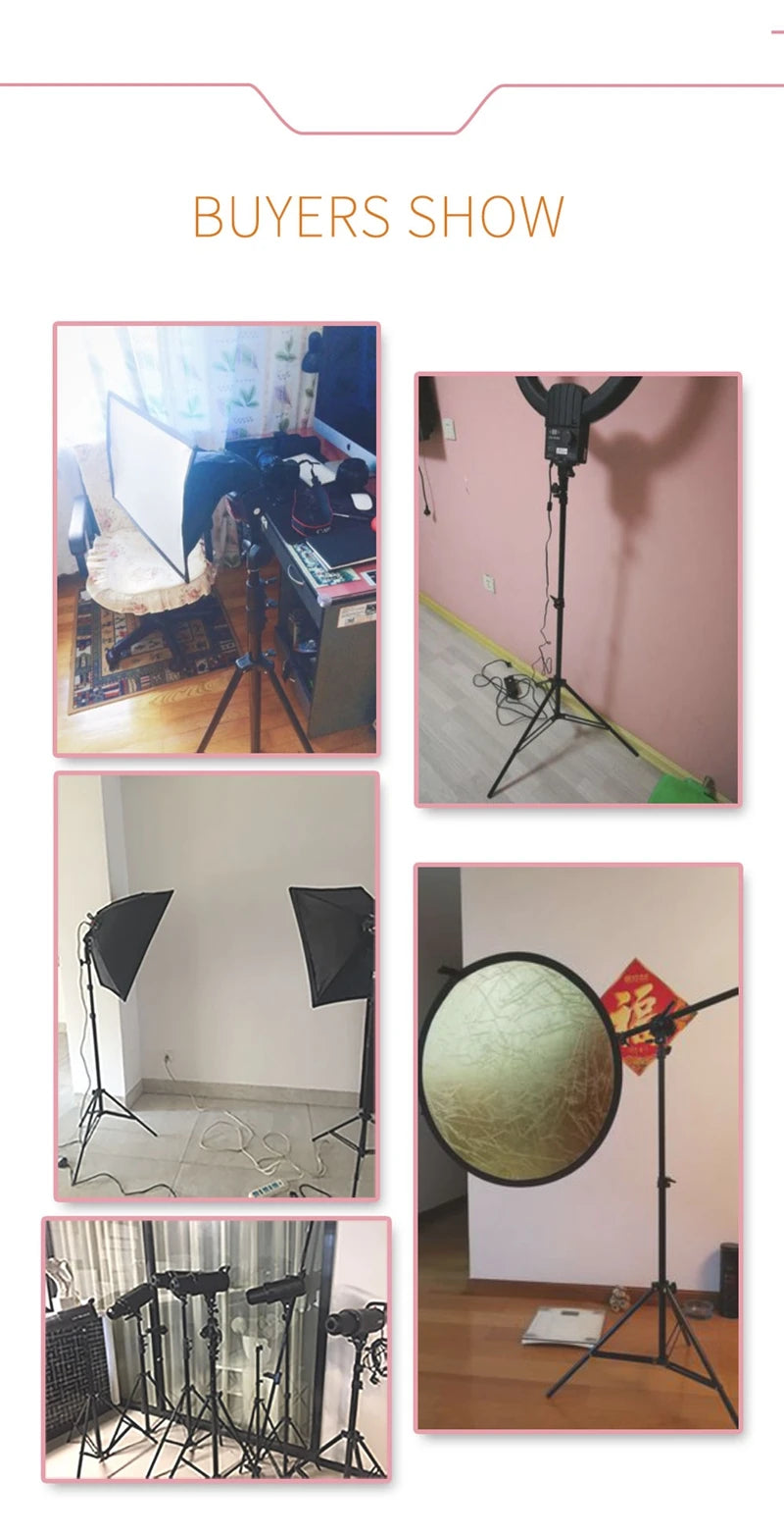 200cm Adjustable Photography Tripod Light Stand with 1/4 Screw Head, Lightweight Aluminum Tripod for Ring Light, Phone & DSLR Cameras – Pro Photo Studio Support - Premium light stand from Lizard Vigilante - Just $21.99! Shop now at Lizard Vigilante