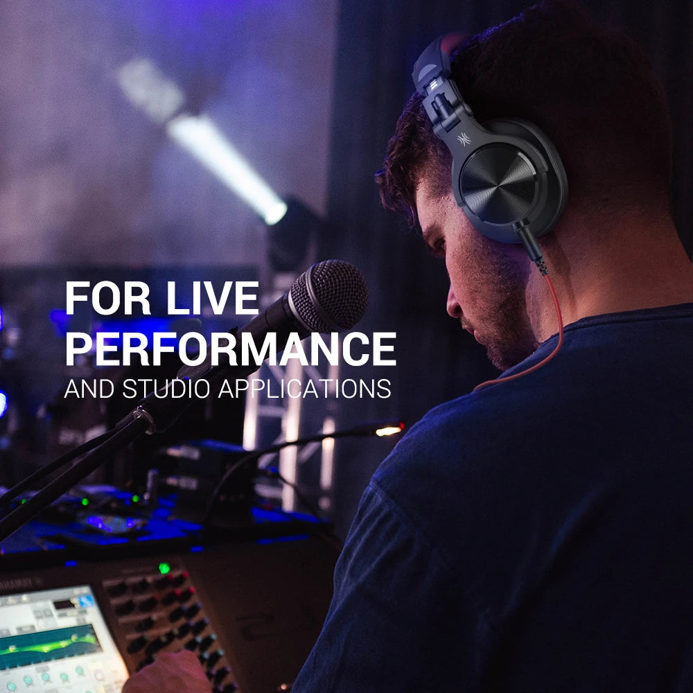 OneOdio A71 Wired Studio DJ Headphones – Over-Ear Stereo Headset with Deep Bass, Music Share Port & Detachable Mic for Recording, Gaming, and Monitoring - Premium headphones from Lizard Vigilante - Just $59.99! Shop now at Lizard Vigilante