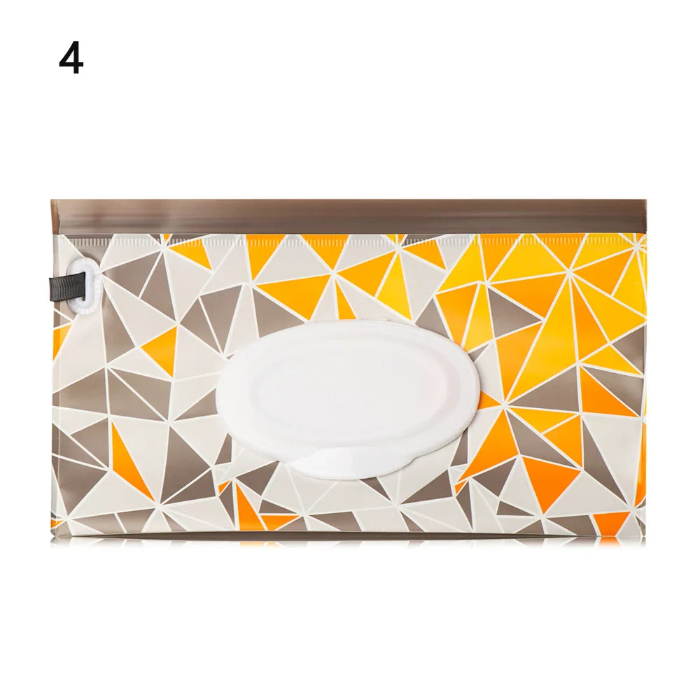 NEW Portable EVA Baby Wet Wipe Holder Case Reusable Refillable Wet Wipe Bag Tissue Box Snap-Strap Cosmetic Pouch Home Storage