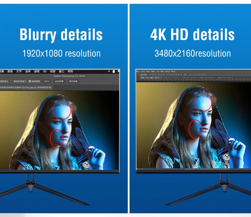 Anmite  27"IPS 4K HDR UHD [3840 x 2160] Gaming Monitor PC HDMI Led Display