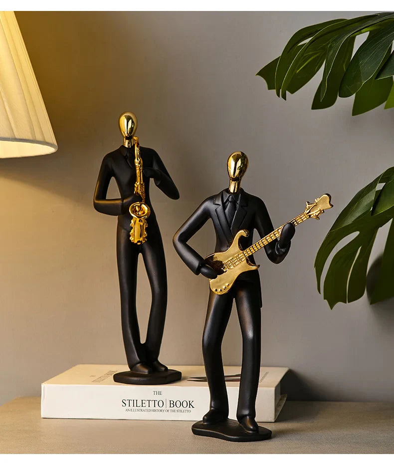 Abstract Sculpture Human Figurines Modern Home Decoration Resin Character Statue Living Room Office Bookshelf Decor Accessories