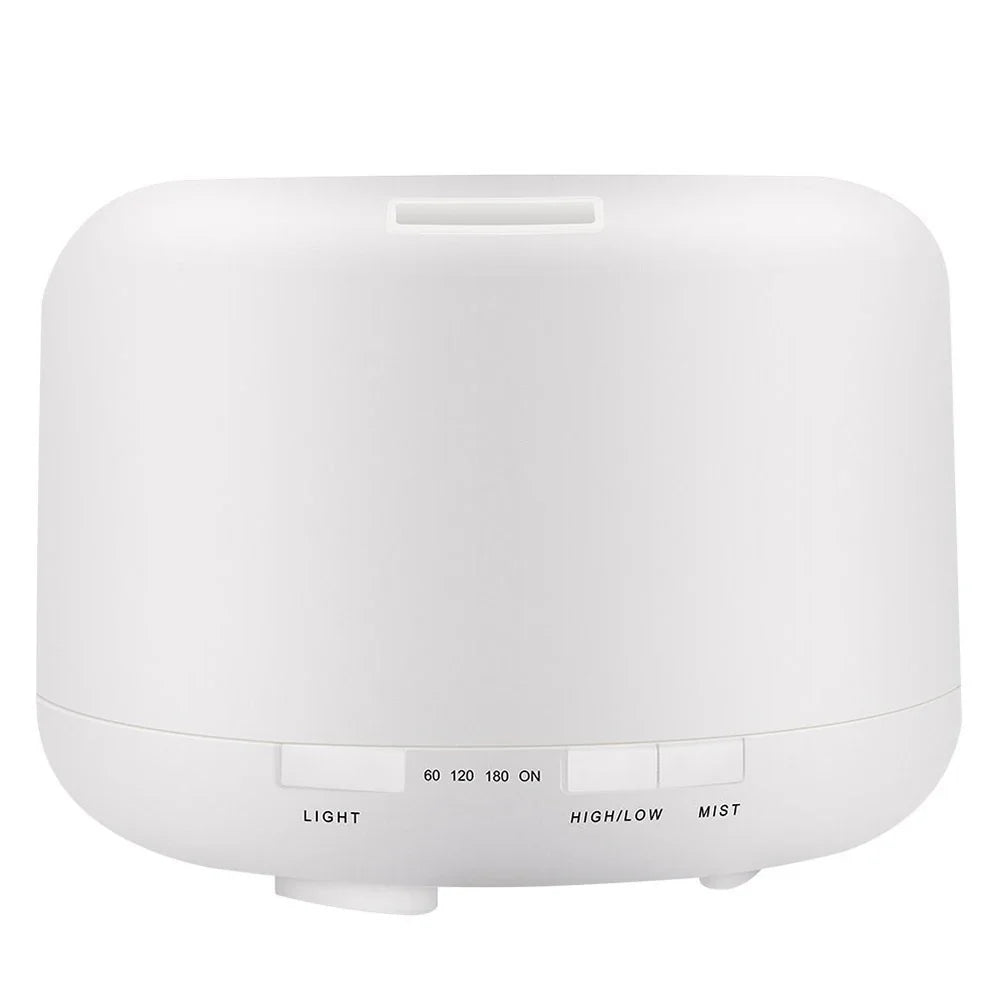 300 500ML Air Humidifier With Remote Control Colorful Non-printed Ultrasound Aroma Diffuser Pure White Dark Light Wood Grain