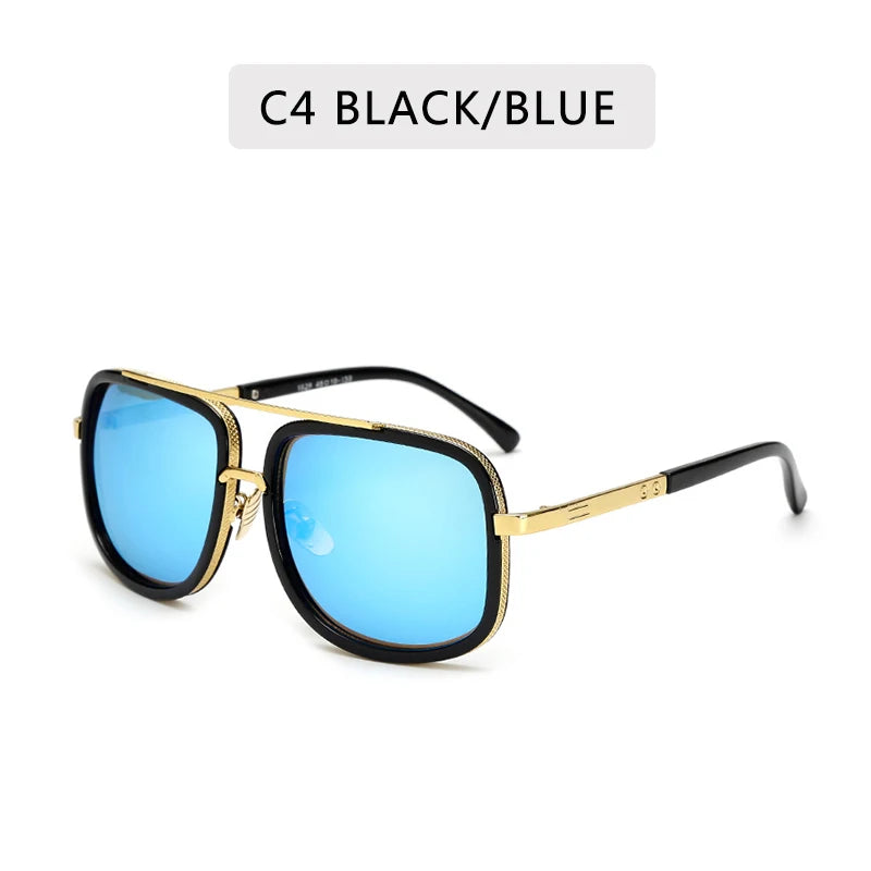 Big Frame New Fashion Men's Sunglasses Unisex Metal Sun Glasses Women Retro Sun Glasses Vintage High Quality Gafas Oculos De Sol - Premium sunglasses from Lizard Vigilante - Just $34.99! Shop now at Lizard Vigilante