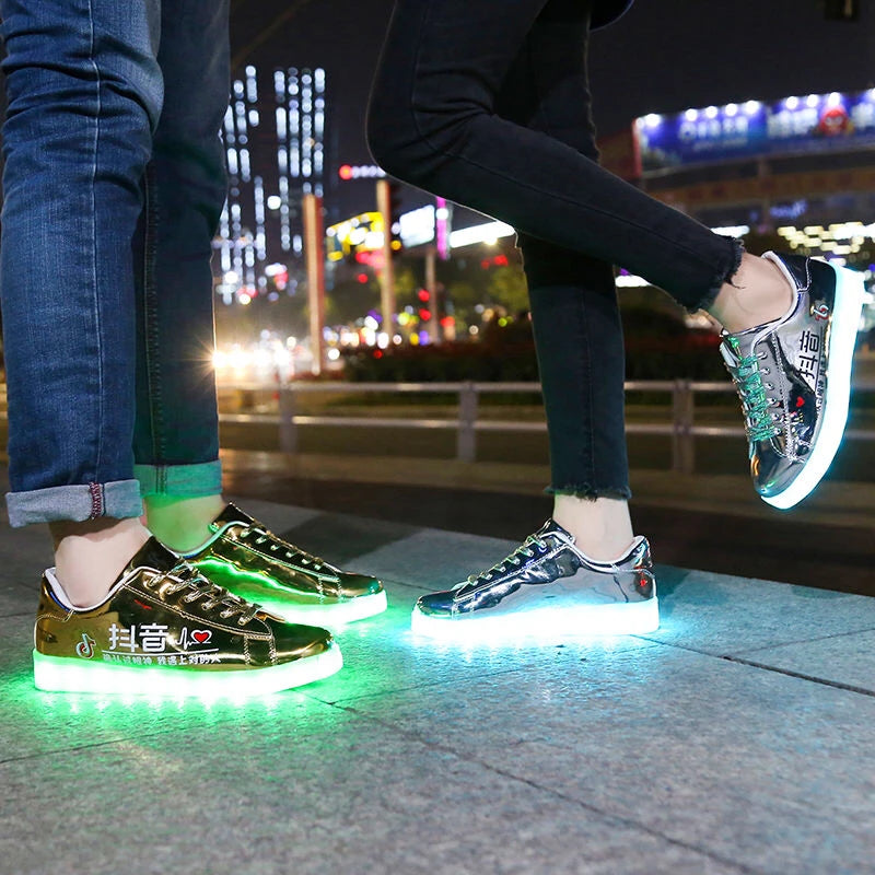 LED Light-Up Shoes | Fashionable and Fun Footwear - Premium footwear from Lizard Vigilante - Just $39.99! Shop now at Lizard Vigilante