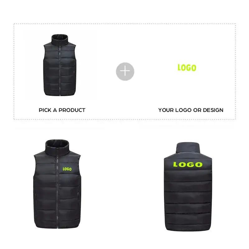 Customized/DIY logo vest personality logo casual men's and women's slim sleeveless top vest autumn and winter clothing