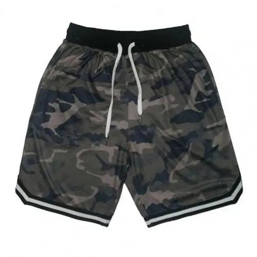 Plus Size Men's Camouflage Fitness Shorts – Quick-Dry Polyester Sports Shorts with Drawstring Waist – Casual & Comfortable Board Shorts for Active Wear - Premium shorts from Lizard Vigilante - Just $22.99! Shop now at Lizard Vigilante