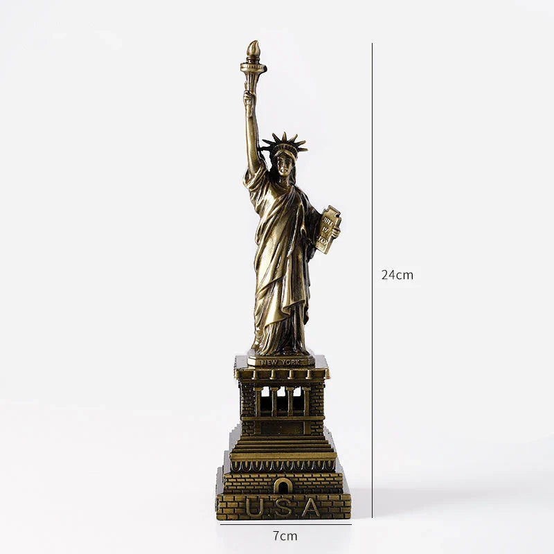Statue of Liberty Graduation Gift Desktop Creative Home Living Room Decoration Ornaments Room Wine Cabinet Pisa Tower Crafts