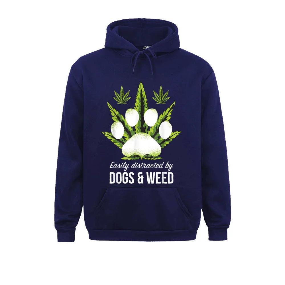 Easily Distracted by Dogs Hoodie | Funny Dog Lover Gift | Casual Men’s Sweatshirt | New Fall Design - Premium hoodies from Lizard Vigilante - Just $38.88! Shop now at Lizard Vigilante