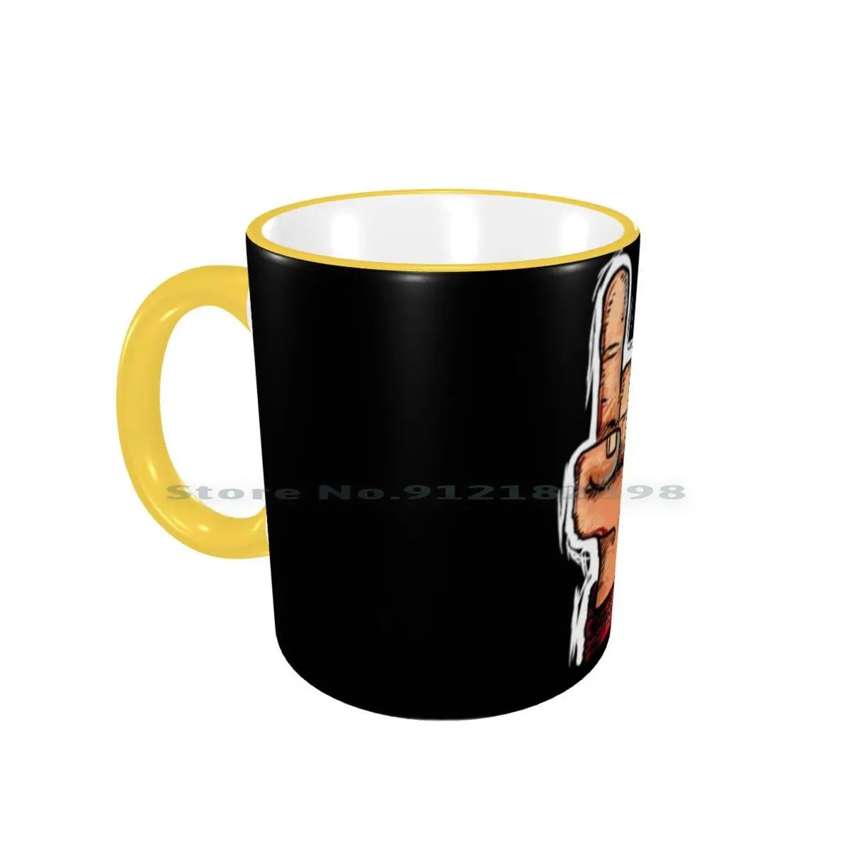 Heavy Metal Ceramic Mugs – Black Metal Death Metal Music Coffee, Milk, Tea Cups - Premium Ceramic Mugs from Lizard Vigilante - Just $20.88! Shop now at Lizard Vigilante