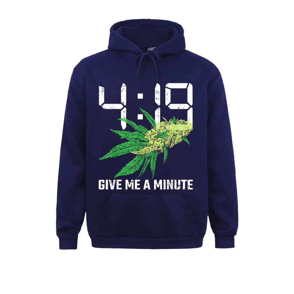 Custom 419 Give Me A Minute 420 Weed Funny Marijuana Lover Gifts Mens Sweatshirts Rife Lovers Day Long Sleeve Hoodies Sportswear - Premium Long-sleeve hoodie from Lizard Vigilante - Just $33.99! Shop now at Lizard Vigilante