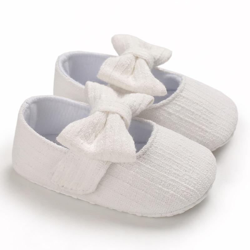 Baby Girls First Walkers Bow Knot Solid Soft Shoe Footwear For Baby Girl Breathable Shoes
