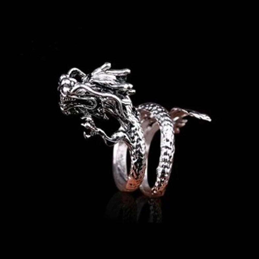 Punk Goth Snake Ring for Men & Women – Black Plated Adjustable Gothic Jewelry for Party, Wedding, and Gift - Premium ring from Lizard Vigilante - Just $17.99! Shop now at Lizard Vigilante