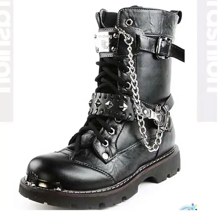 Rivet Rage Boot Chains 2025 – Rock Punk Stage Anklet Accessory for Men & Women