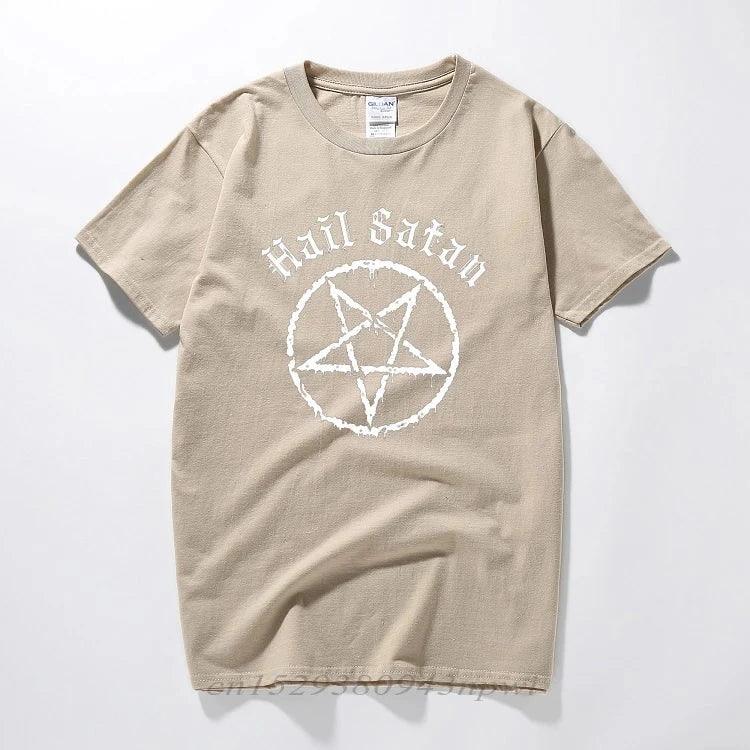 Hail Satan T-Shirt Pentagram - Lizard Vigilante