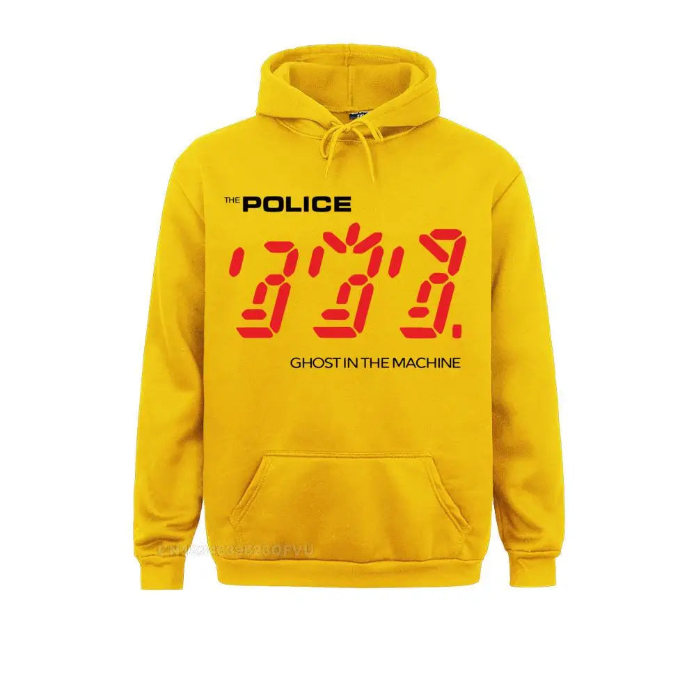 The Police "Ghost in the Machine" Oversized Licensed Hoodie – Premium Rock ‘N’ Roll Streetwear for Men - Premium hoodie from Lizard Vigilante - Just $52.88! Shop now at Lizard Vigilante