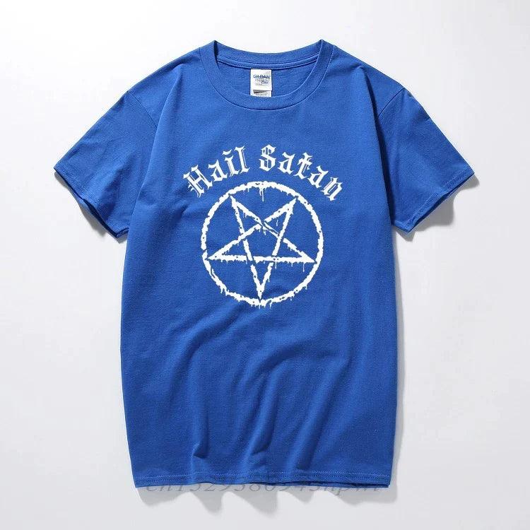 Hail Satan T-Shirt Pentagram - Lizard Vigilante