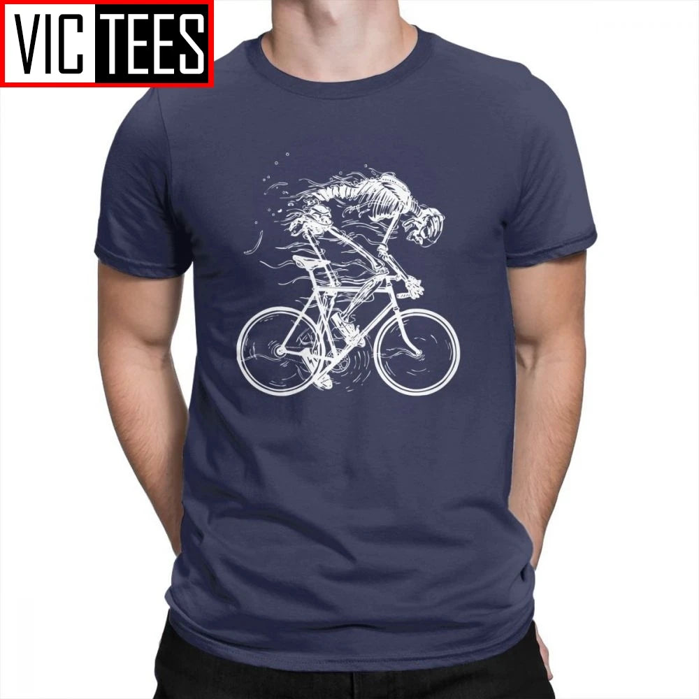 Ride Like Hell Skeleton Skull Bike T-Shirt - 100% Cotton Vintage Motorcycle Graphic Tee for Men | Short Sleeve, Breathable, Anti-Wrinkle & Stylish - Premium tee from Lizard Vigilante - Just $25.88! Shop now at Lizard Vigilante