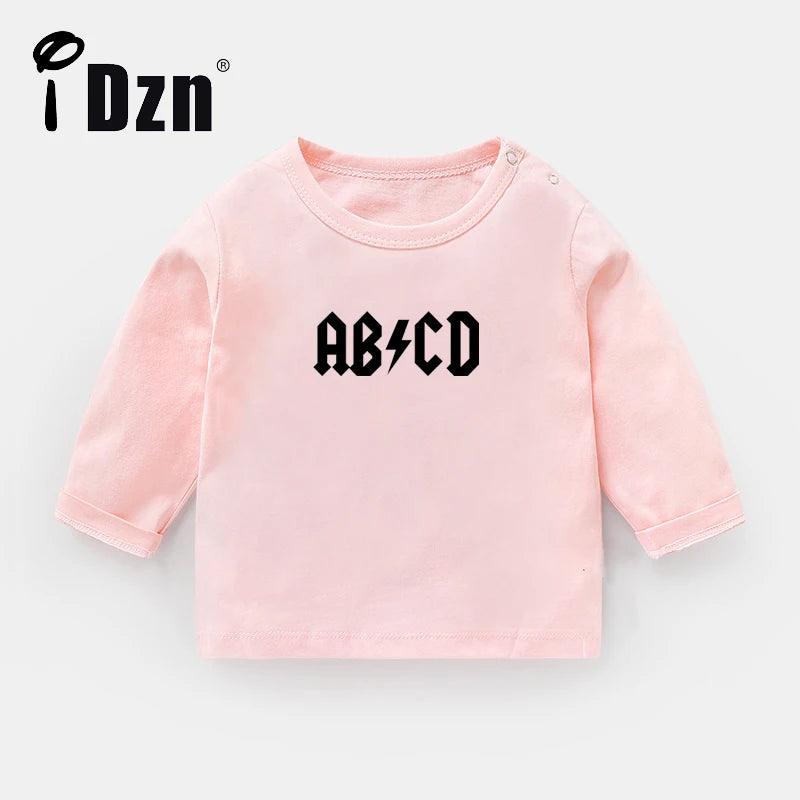 iDzn Baby Boys Girls T Shirt Kids ABCD Funny Rock Gifts for New Family's Clothing Cute Print Tee Tops Long Sleeve T-shirts - Premium baby clothes from Lizard Vigilante - Just $22.99! Shop now at Lizard Vigilante