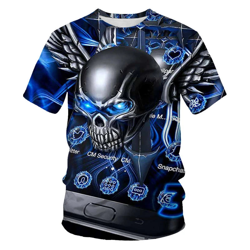 Skull Chug Society – 3D Beer-Drinking T-Shirt for Rockers, Rebels & Weekend Warriors - Premium tee from dsers - Just $54.99! Shop now at Lizard Vigilante