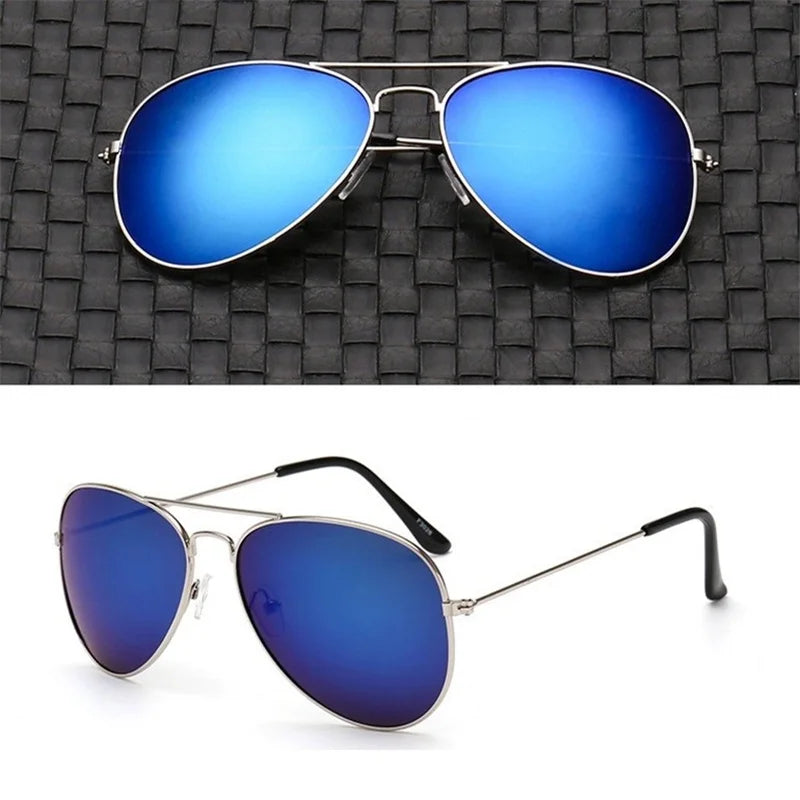 Men's Double Bridge Aviation Sunglasses UV400 2024 Mirror Shades Bidens Cop Sun Glasses Alloy Frame - Premium  from Lizard Vigilante - Just $21.49! Shop now at Lizard Vigilante