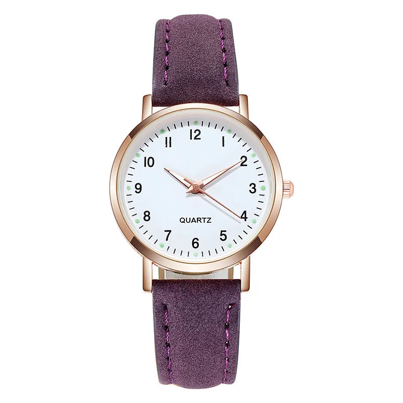 Rojozor Women's Fashion Casual Quartz Watch - Simple Small Dial Leather Strap Wristwatch with Luminous Hands - Premium wristwatch from Lizard Vigilante - Just $28.88! Shop now at Lizard Vigilante