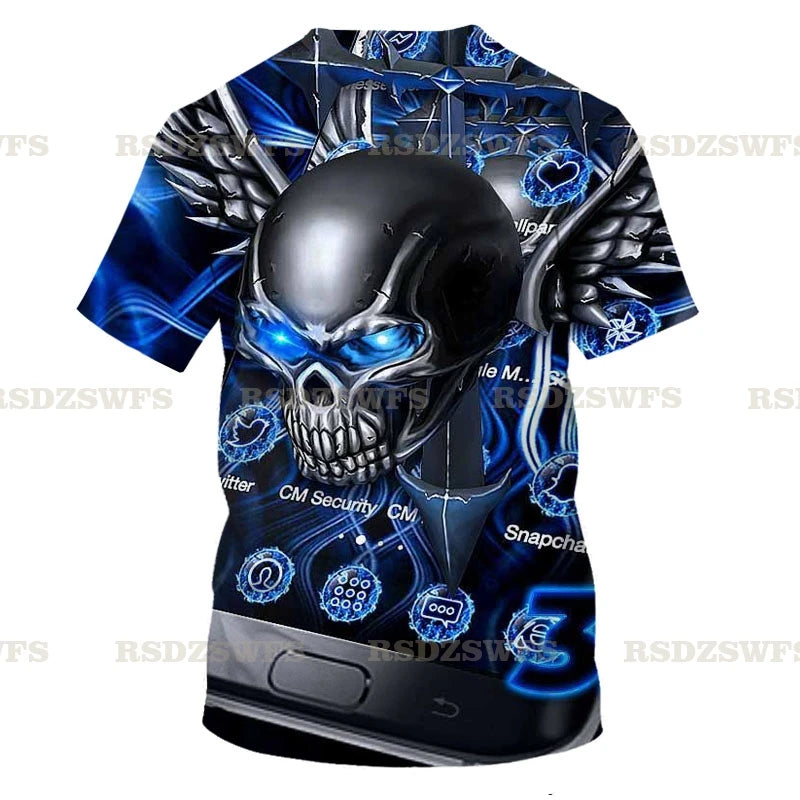 Skull Chug Society – 3D Beer-Drinking T-Shirt for Rockers, Rebels & Weekend Warriors - Premium tee from dsers - Just $54.99! Shop now at Lizard Vigilante
