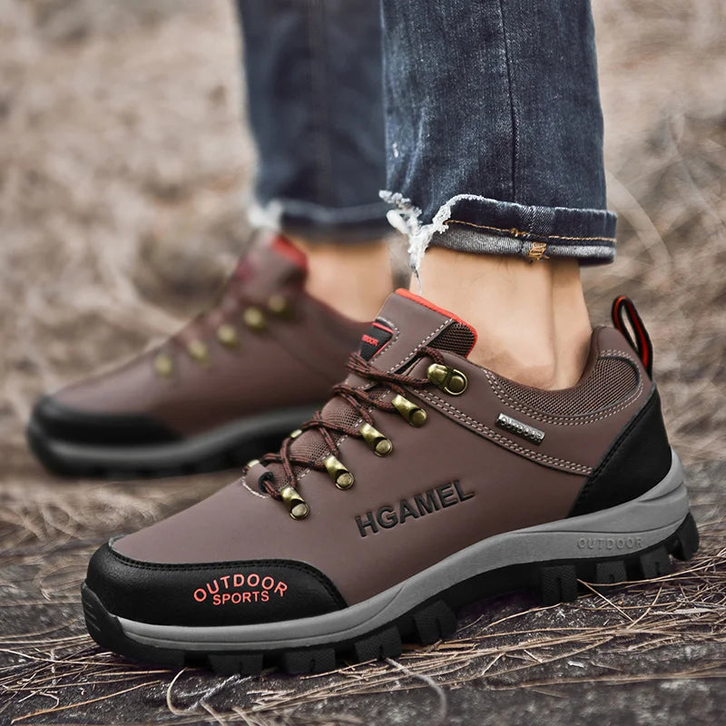 Outdoor Men Treking Shoes Breathable Climbing Hiking Sneakers Men Trainers Comfortable Walking Casual Shoes Men Camping Shoes - Premium  from Lizard Vigilante - Just $30.99! Shop now at Lizard Vigilante