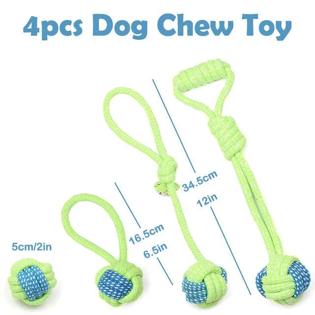 Dog Rope Toy Interactive Thing for Large Dog Rope Ball Chew Toys Teeth Cleaning Pet Plaything for Small Medium Dogs Pet Products TY0116 - Lizard Vigilante