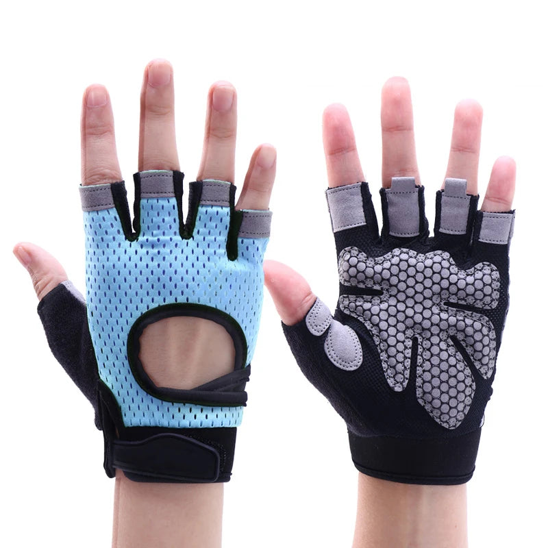 Coolfit Breathable Fitness Gloves Weight Lifting For Heavy Exercise Sport Gym Gloves Women Body Building Non-Slip Half Finger - Premium fitness gloves from Lizard Vigilante - Just $18.99! Shop now at Lizard Vigilante