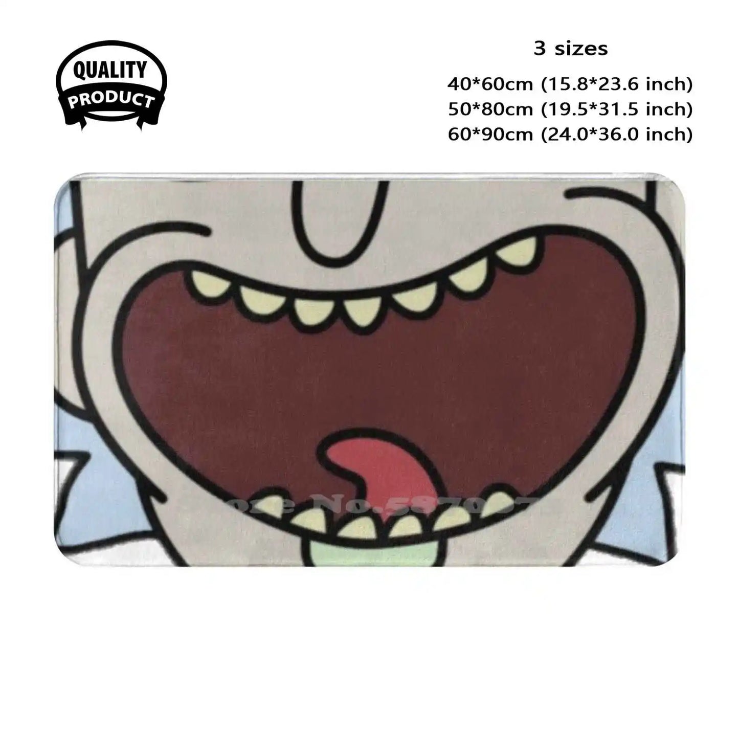 Rick Soft Cushion Home Carpet Door Mat – Cartoon Creative Unique Character Rug for Adults - Premium car mat from Lizard Vigilante - Just $21.99! Shop now at Lizard Vigilante