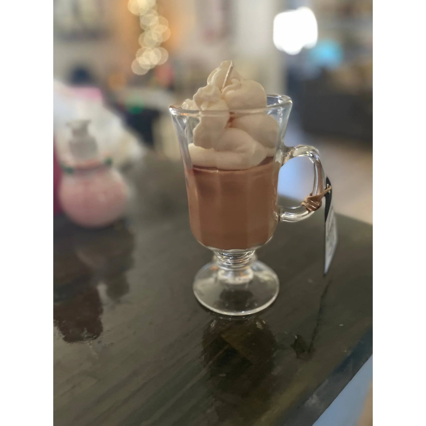 TD Indoor Coffee Latte Scented Candle Smokeless Gel Jelly Wax Custom Cube Shape with Fruit Pattern for Valentine's Day Holidays