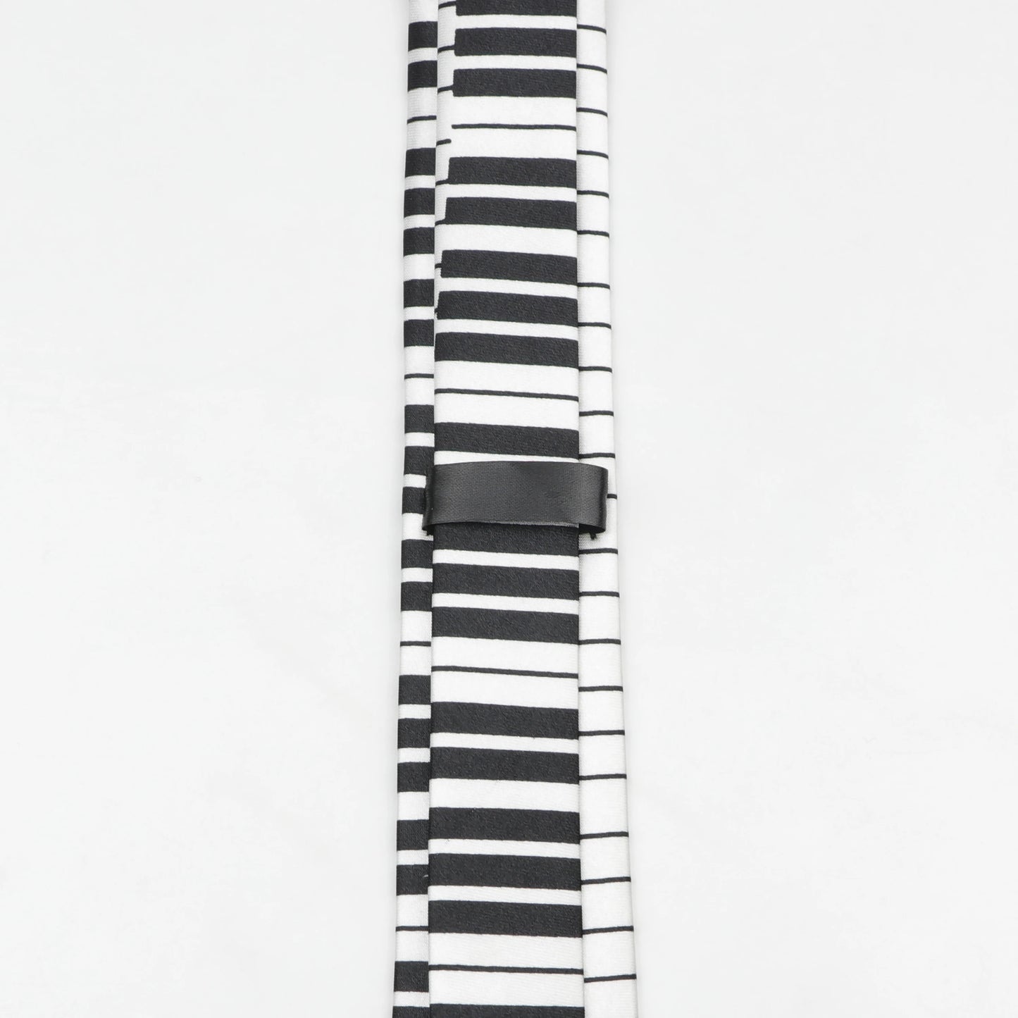 Midnight Soundcheck Skinny Tie – Color Blast Music Notes & Piano Neck Tie For Stage Misfits And Loud Offices