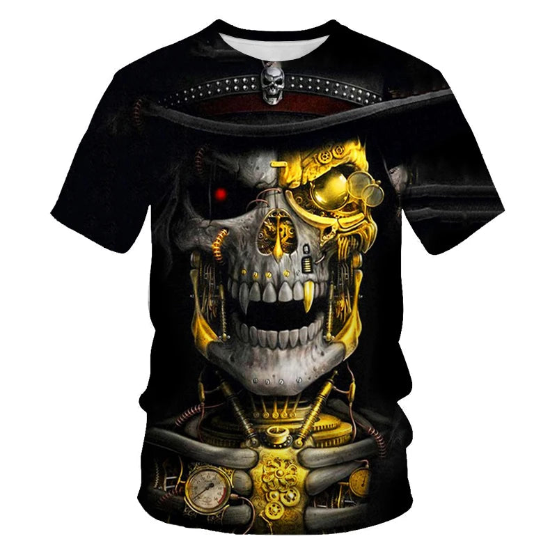 Skull Chug Society – 3D Beer-Drinking T-Shirt for Rockers, Rebels & Weekend Warriors - Premium tee from dsers - Just $54.99! Shop now at Lizard Vigilante