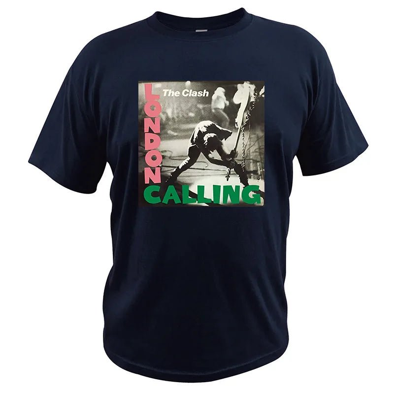 London Calling The Clash Album T-shirt 3D print Tshirt English Rock Band Summer High Quality Soft Round Neck Tops - Premium T-shirt from Lizard Vigilante - Just $18.88! Shop now at Lizard Vigilante