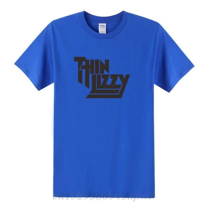 Thin Lizzy Heavy Metal Rock Band T Shirt Men Tops Music Singer T-shirt Short Sleeve Cotton O-neck Tee Top Clothes - Premium T-shirt from Lizard Vigilante - Just $22.99! Shop now at Lizard Vigilante