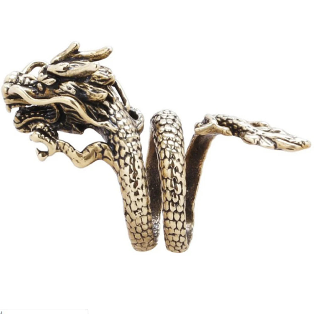 Punk Goth Snake Ring for Men & Women – Black Plated Adjustable Gothic Jewelry for Party, Wedding, and Gift - Premium ring from Lizard Vigilante - Just $17.99! Shop now at Lizard Vigilante