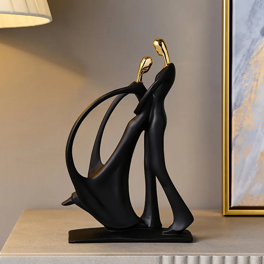 Abstract Sculpture Human Figurines Modern Home Decoration Resin Character Statue Living Room Office Bookshelf Decor Accessories