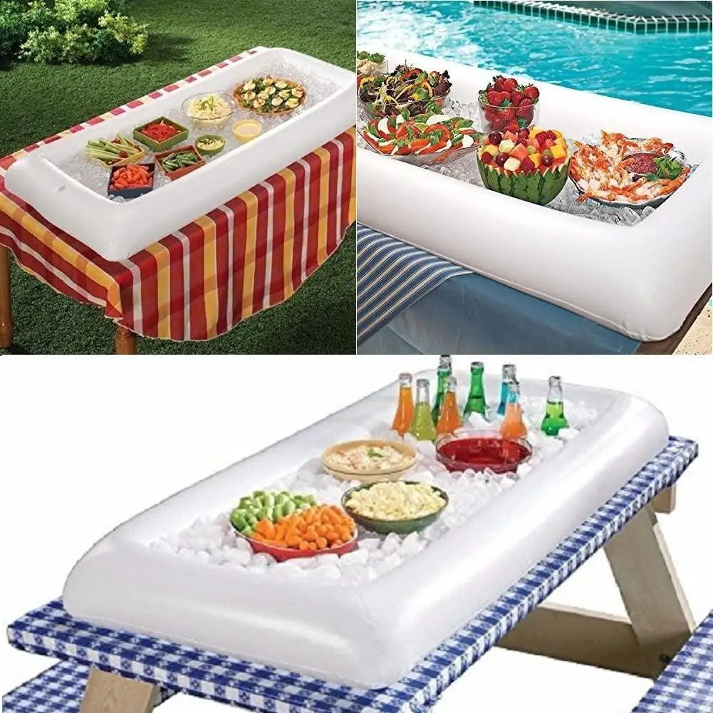 Inflatable Serving Bar and Ice Cooler for Picnics, Parties, and Camping - Premium bar from Lizard Vigilante - Just $23.88! Shop now at Lizard Vigilante