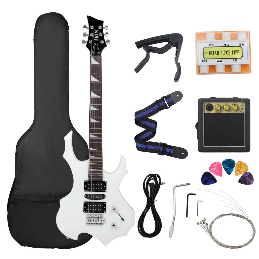 IRIN 24 Frets 6 Strings Electric Guitar Maple Body Electric Guitar Guitarra With Bag Speaker Necessary Guitar Parts & Accessories - Lizard Vigilante