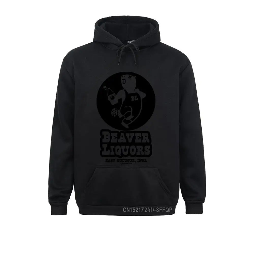 Beaver Liquors Men Sweatshirt Slim Fit Men's Funny Rude Novelty Humor Sweatshirts Hoodies - Premium Hoodie from Lizard Vigilante - Just $47.99! Shop now at Lizard Vigilante