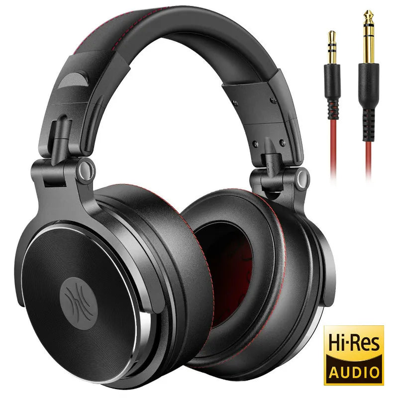 OneOdio Pro-30 Wired DJ Studio Headphones with Microphone – Hi-Res Sound, 50mm Drivers, Detachable Cables, and Over-Ear Comfort for Monitoring, Mixing & Gaming - Premium headphones from Lizard Vigilante - Just $59.99! Shop now at Lizard Vigilante