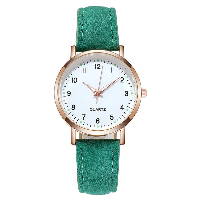 Rojozor Women's Fashion Casual Quartz Watch - Simple Small Dial Leather Strap Wristwatch with Luminous Hands - Premium wristwatch from Lizard Vigilante - Just $28.88! Shop now at Lizard Vigilante