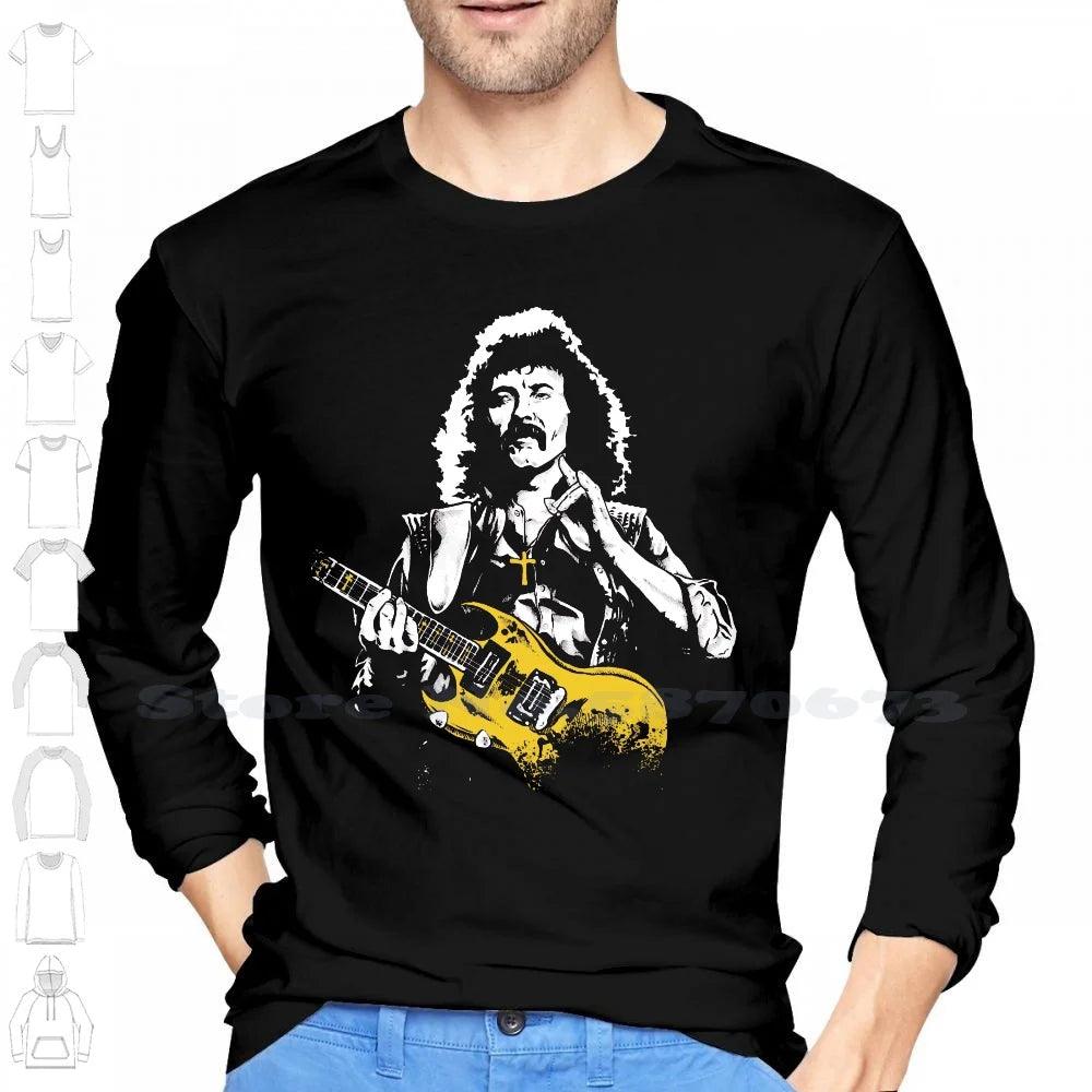 Tony Iommi 100% Cotton T-Shirt Guitarist Black Sabbath Ozzy Dio Heavy Metal Vol 4 Master Of Reality Metal Guitarist Riff Lord - Premium tee from Lizard Vigilante - Just $22.99! Shop now at Lizard Vigilante