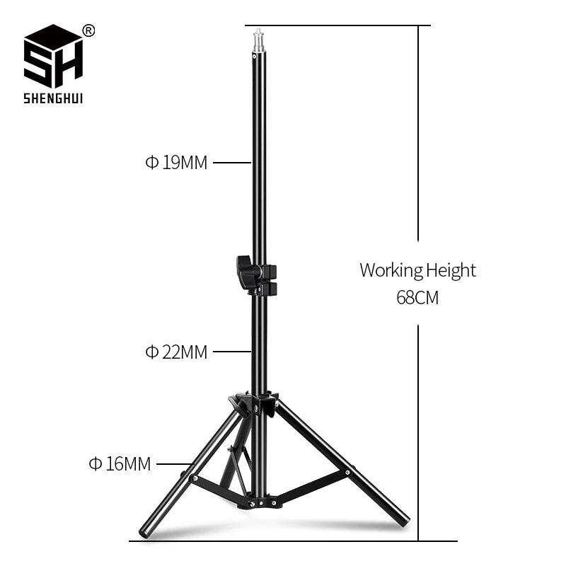 200cm Adjustable Photography Tripod Light Stand with 1/4 Screw Head, Lightweight Aluminum Tripod for Ring Light, Phone & DSLR Cameras – Pro Photo Studio Support - Premium light stand from Lizard Vigilante - Just $21.99! Shop now at Lizard Vigilante