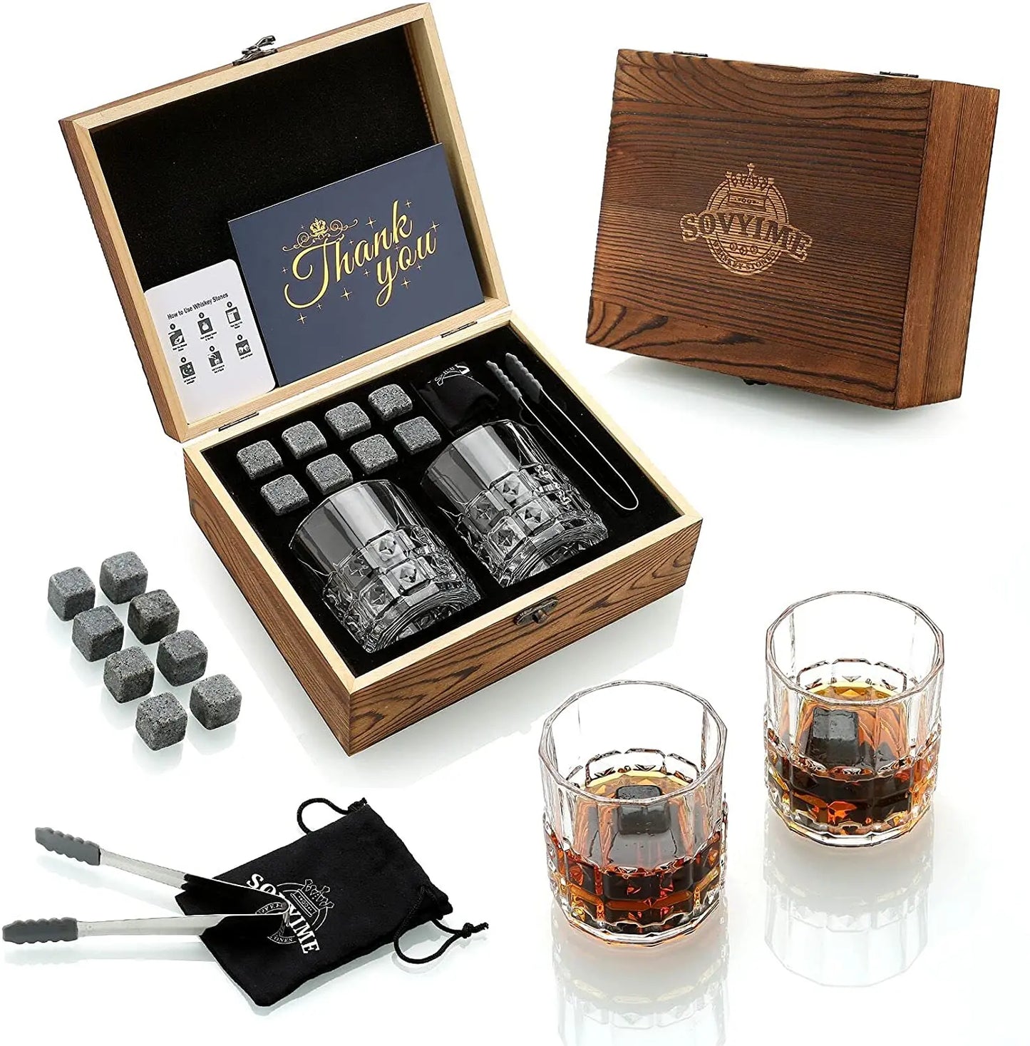 Whiskey Stone Set - Elevate Your Drinking Experience - Premium whiskey stone from Lizard Vigilante - Just $59.99! Shop now at Lizard Vigilante