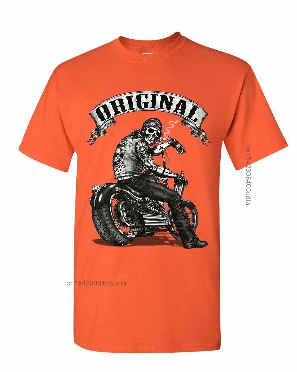 Original Biker Skull Ride Or Die T-Shirts Motorcycle Summer Design T Shirt - Lizard Vigilante